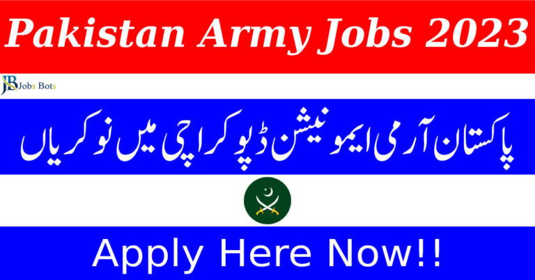 Pak Army Ammunition Depot Malir Cantt Karachi Jobs 2023