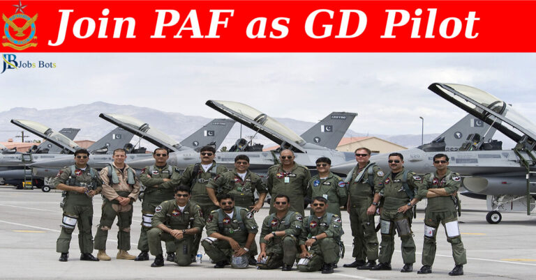 Join Pakistan Air Force 2023 for General Duty Pilot GD (P)
