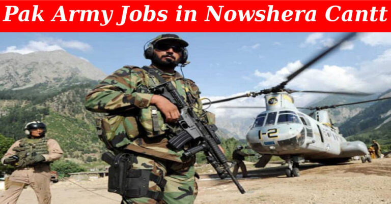 Pak Army Jobs in Nowshera Cantt