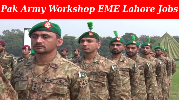 Pak Army 603 Base Workshop EME Lahore Jobs