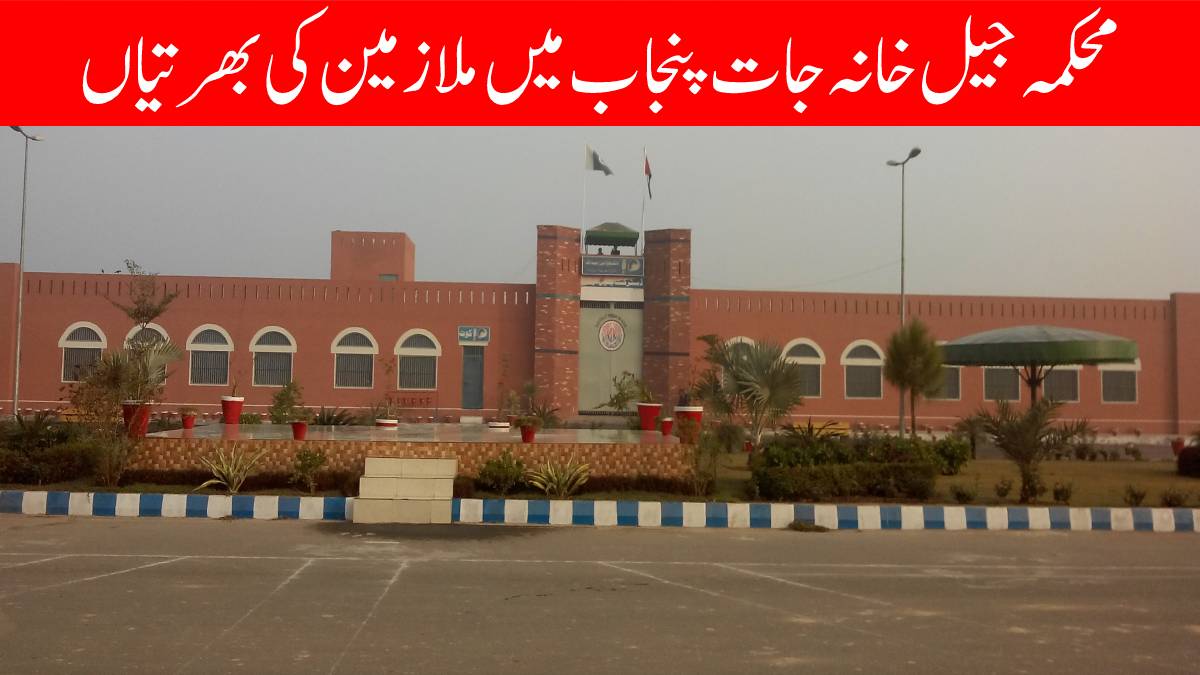 Prison Department Punjab Jobs