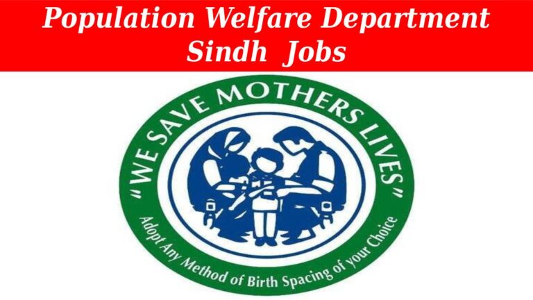 Population Welfare Department Sindh Jobs