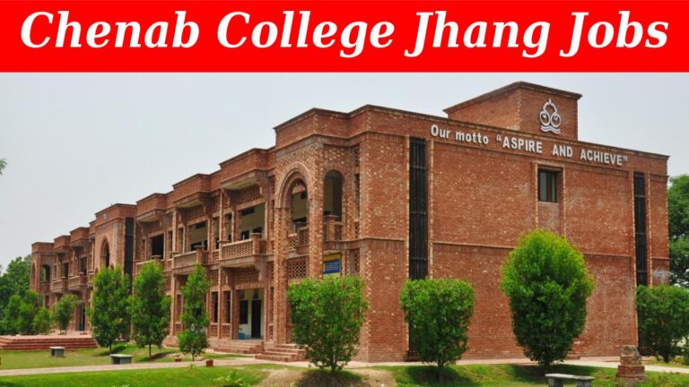 Chenab College Jhang Jobs