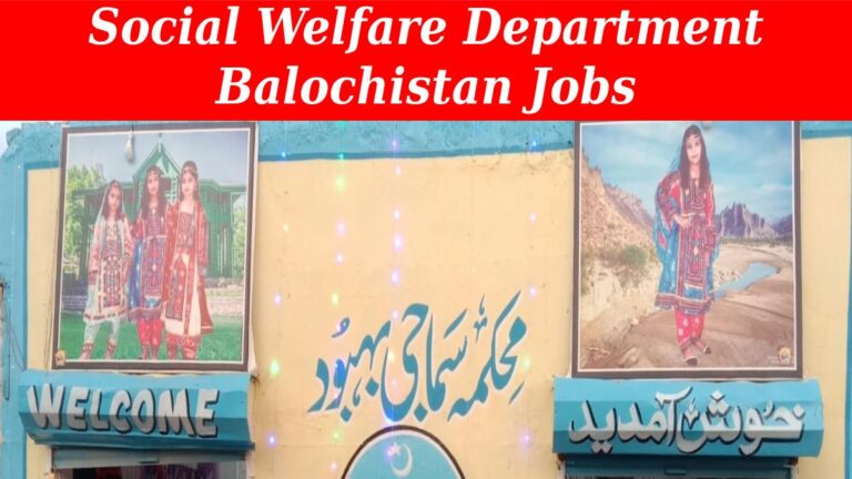 Social Welfare Department Balochistan Jobs