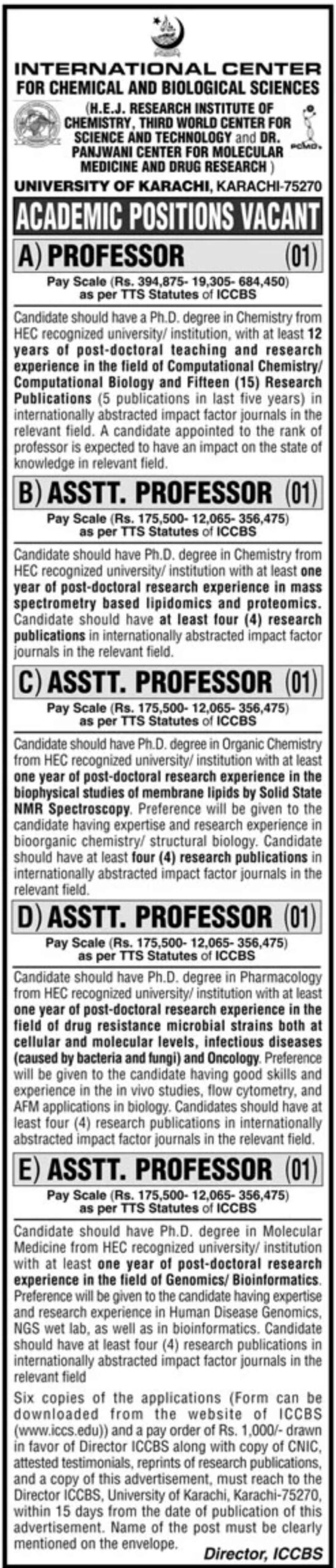 University of Karachi Jobs 2024 | UOK Application Form