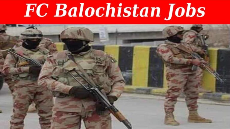 FC Balochistan Jobs 2024 | Frontier Corps South 72 Batch (1000+ Seats)
